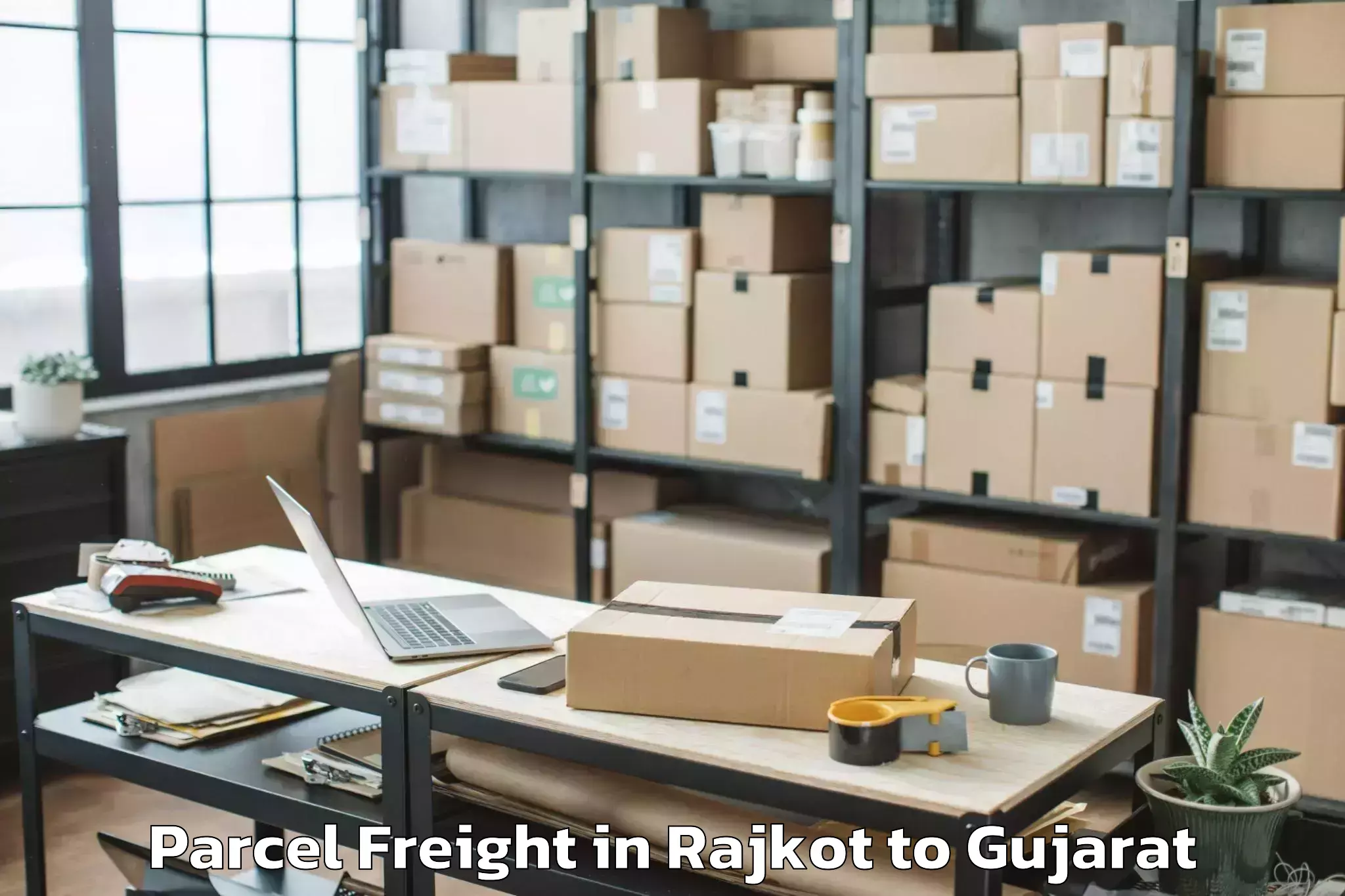 Top Rajkot to Dhrangadhra Parcel Freight Available